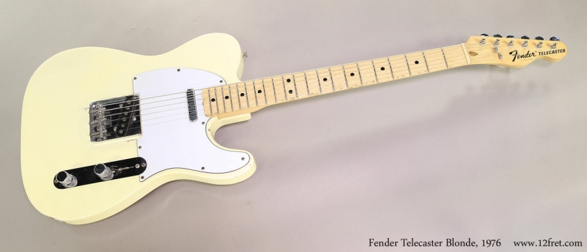 Fender Telecaster Blonde, 1976  Full Front View