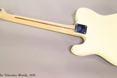 Fender Telecaster Blonde, 1976  Full Rear View