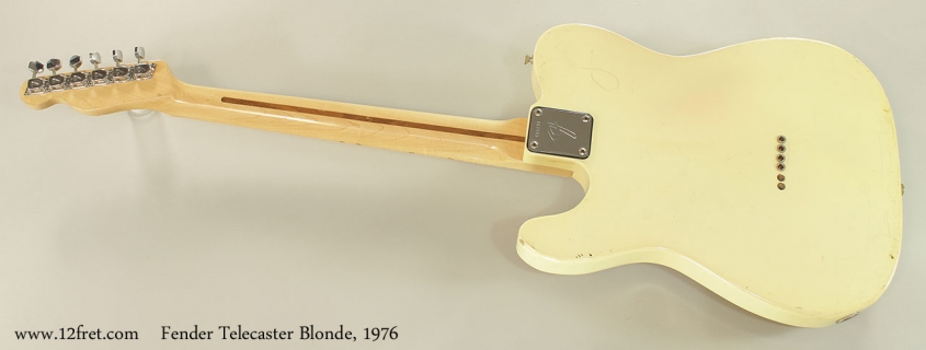 Fender Telecaster Blonde, 1976 Full Rear View