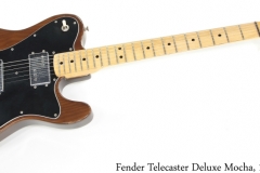Fender Telecaster Deluxe Mocha, 1975 Full Front View