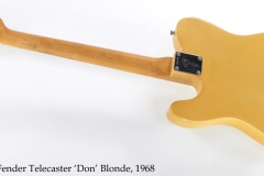 Fender Telecaster 'Don' Blonde, 1968 Full Rear View