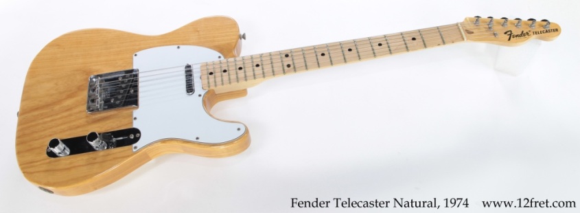 Fender Telecaster Natural, 1974 Full Front View