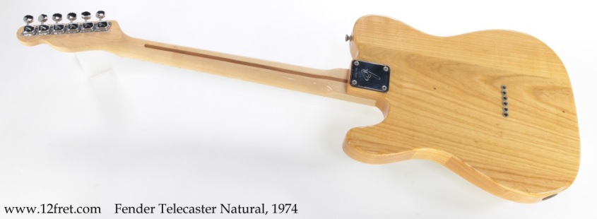 Fender Telecaster Natural, 1974 Full Rear View