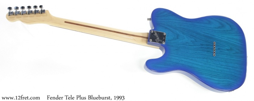Fender Tele Plus Blueburst, 1993 Full Rear View