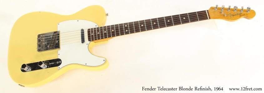 Fender Telecaster Blonde Refinish, 1964    Full Front View