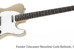 Fender Telecaster Refinish Shoreline Gold, 1963 Full Front View
