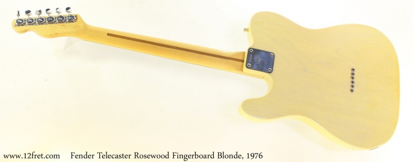 Fender Telecaster Rosewood Fingerboard Blonde, 1976 Full Front View