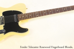 Fender Telecaster Rosewood Fingerboard Blonde, 1976 Full Front View