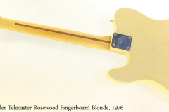 Fender Telecaster Rosewood Fingerboard Blonde, 1976 Full Front View