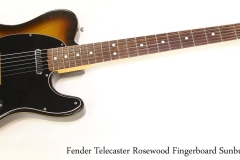 Fender Telecaster Rosewood Fingerboard Sunburst, 1978  Full Front View