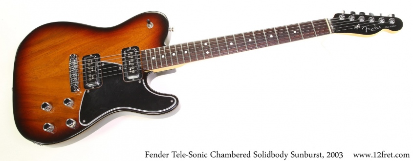 Fender Tele-Sonic Chambered Solidbody Sunburst, 2003 Full Front View