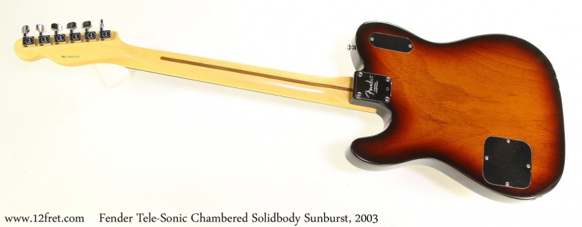 Fender Tele-Sonic Chambered Solidbody Sunburst, 2003 Full Rear View