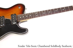 Fender Tele-Sonic Chambered Solidbody Sunburst, 2003 Full Front View