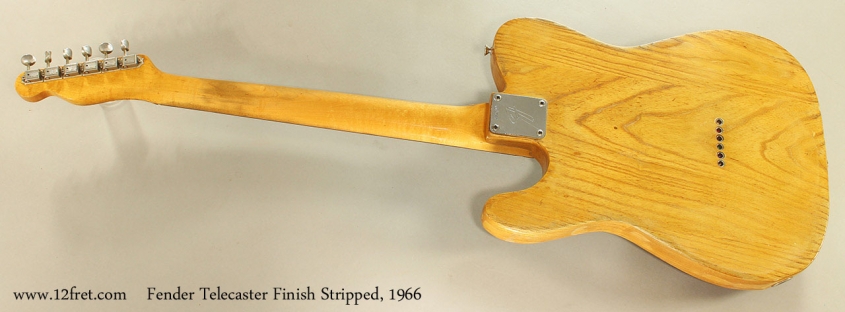 Fender Telecaster Finish Stripped, 1966 Full Rear View