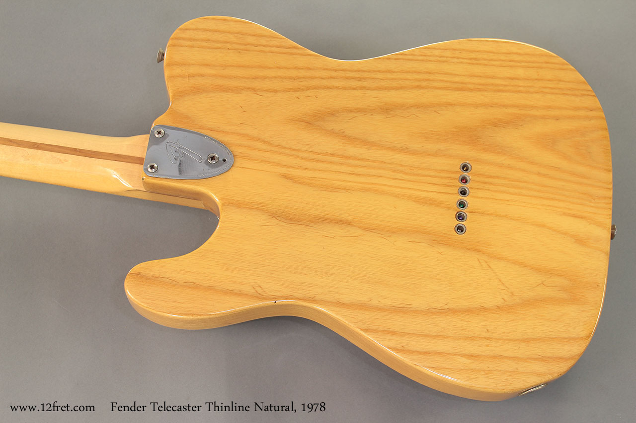 1978 Fender Telecaster Thinline Natural back