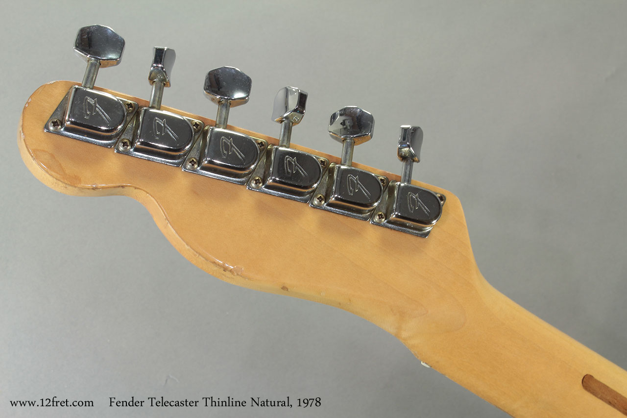 1978 Fender Telecaster Thinline Natural head rear