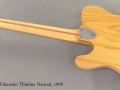 1978 Fender Telecaster Thinline Natural full rear view