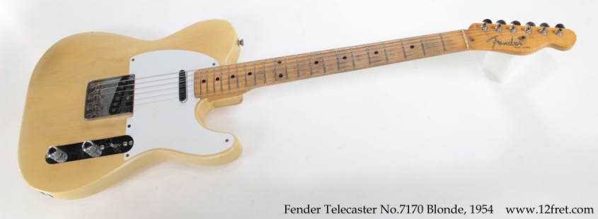 Fender Telecaster No.7170 Blonde, 1954 Full Front View