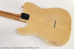 Fender Telecaster No.7170 Blonde, 1954 Back View