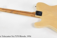 Fender Telecaster No.7170 Blonde, 1954 Full Rear View