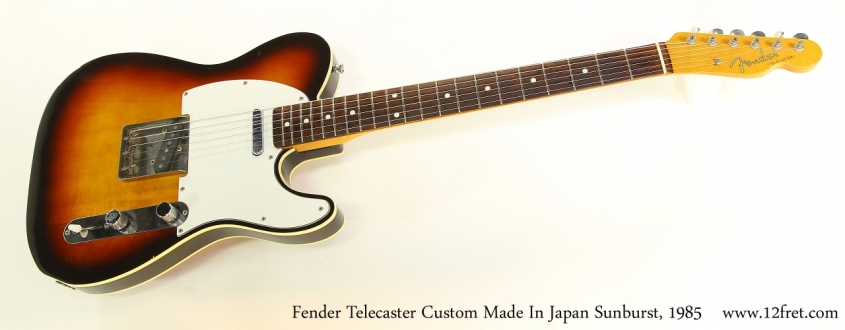 Fender Telecaster Custom Made In Japan Sunburst, 1985   Full Front View