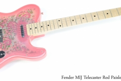 Fender MIJ Telecaster Red Paisley, 1994 Full Front View