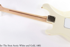 Fender The Strat Arctic White and Gold, 1982 Full Rear View