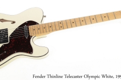 Fender Thinline Telecaster Olympic White, 1998 Full Front View