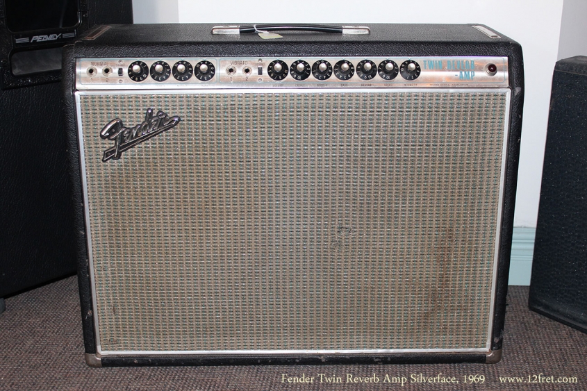 Fender Twin Reverb Amp Silverface, 1969 Full Front View