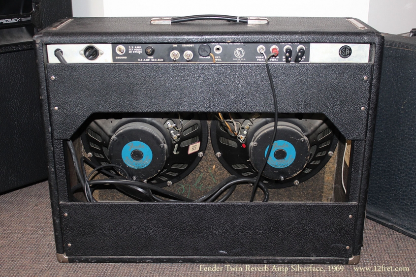 Fender Twin Reverb Amp Silverface, 1969 Full Rear View