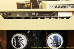 Fender Twin Amp Blonde 1962 Rear Panel View