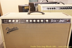 Fender Twin Amp Blonde 1962 Controls View