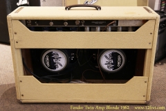 Fender Twin Amp Blonde 1962 Full Rear View