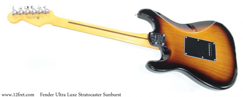 Fender Ultra Luxe Stratocaster Sunburst Full Rear View