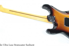 Fender Ultra Luxe Stratocaster Sunburst Full Rear View