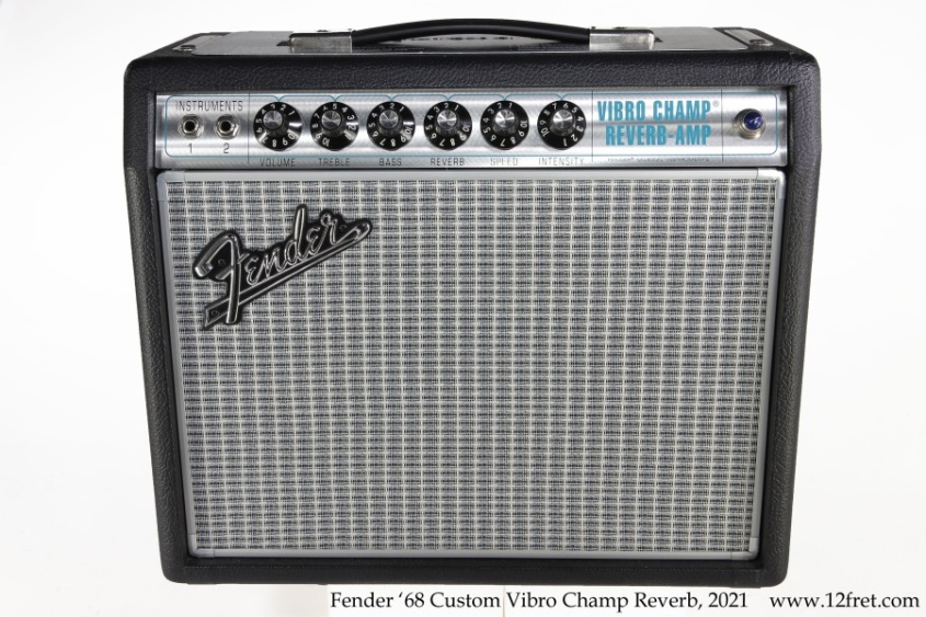 Fender '68 Custom Vibro Champ Reverb, 2021 Full Rear View