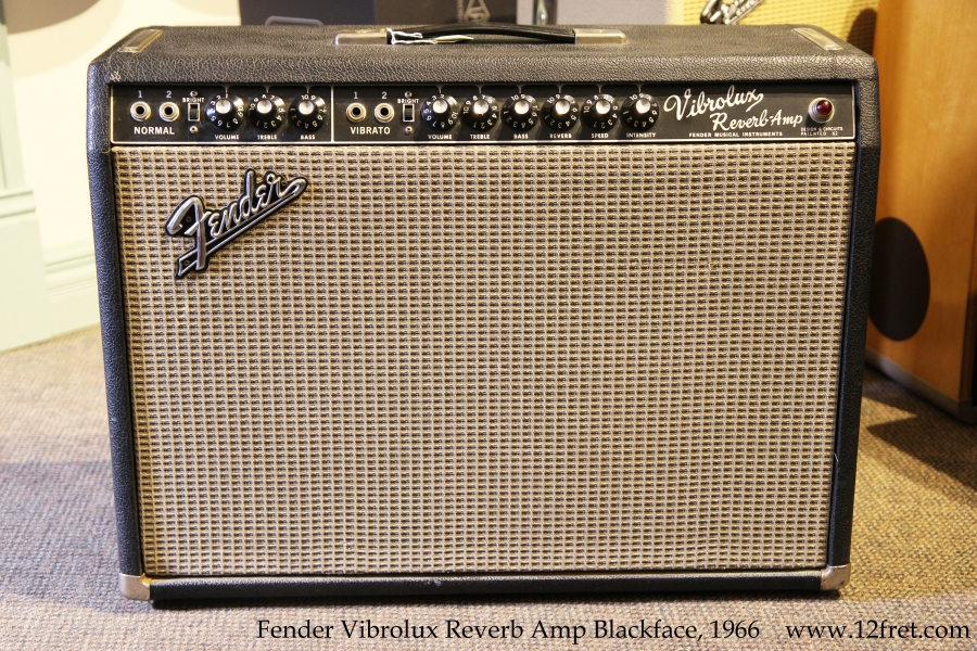 Fender Vibrolux Reverb Amp Blackface, 1966 Full Front View