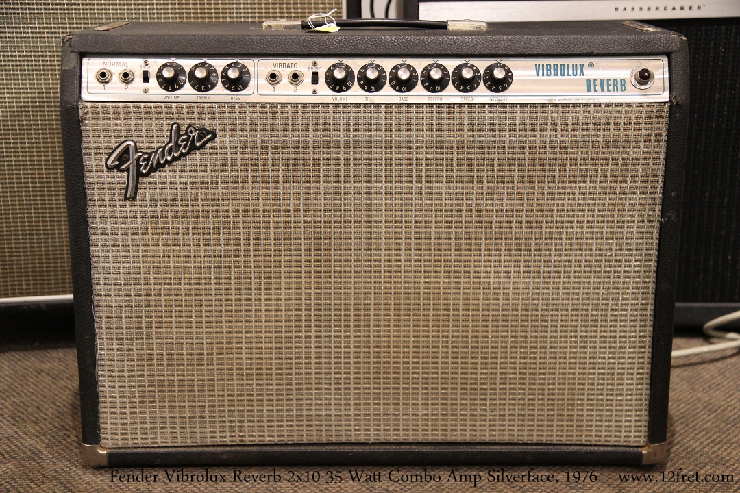 Fender Vibrolux Reverb Combo Amp Silverface, 1976   Full Front View