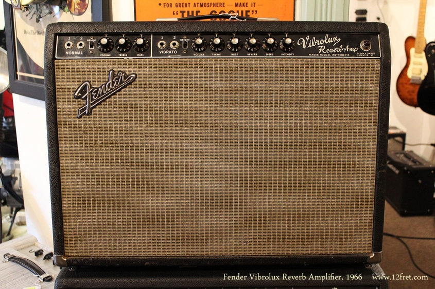 Fender Vibrolux Reverb Amplifier, 1966 Full Front View