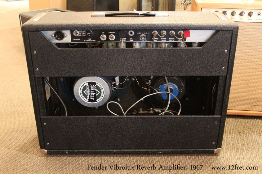 Fender Vibrolux Reverb Amplifier, 1967 Full Rear View