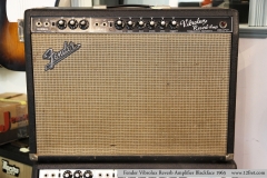 Fender Vibrolux Reverb Amplifier Blackface 1965   Full Front View