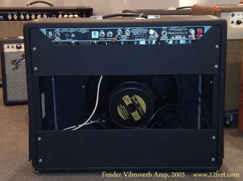 Fender Vibroverb Amp, 2003 Full Rear View