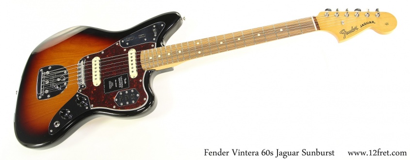 Fender Vintera 60s Jaguar Sunburst Full Front View