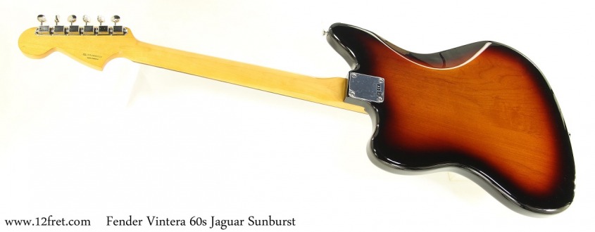 Fender Vintera 60s Jaguar Sunburst Full Rear View