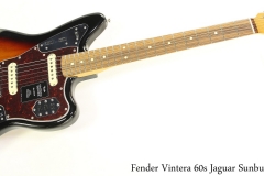 Fender Vintera 60s Jaguar Sunburst Full Front View