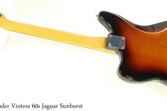 Fender Vintera 60s Jaguar Sunburst Full Rear View