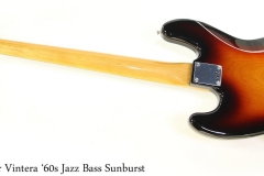 Fender Vintera '60s Jazz Bass Sunburst Full Rear View
