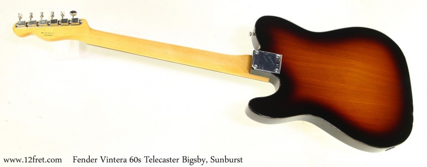 Fender Vintera 60s Telecaster Bigsby, Sunburst Full Rear View