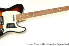 Fender Vintera 60s Telecaster Bigsby, Sunburst Full Front View