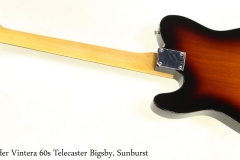 Fender Vintera 60s Telecaster Bigsby, Sunburst Full Rear View